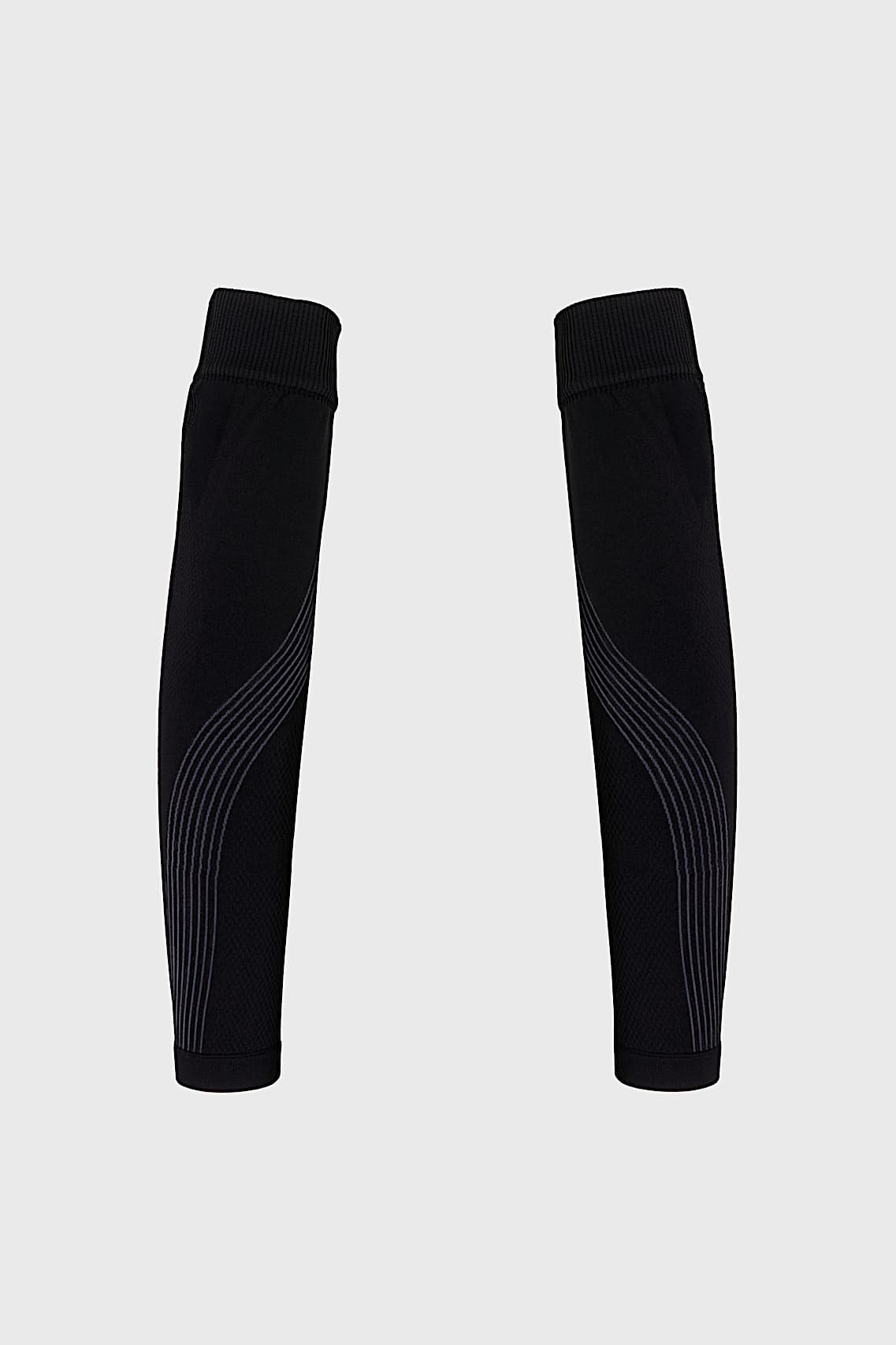 Unisex's Premium Active Running Arm Sleeves Black - AlphaTauri